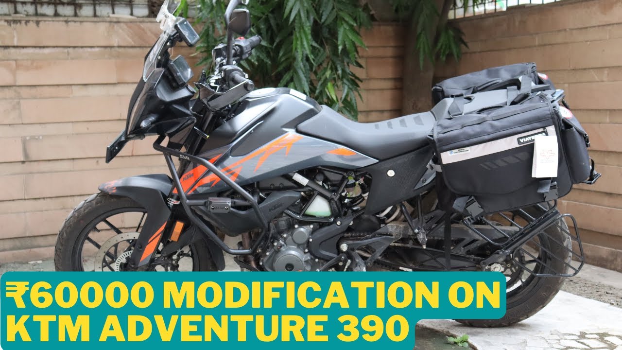 ₹60000 MODIFICATION ON MY NEW BIKE || KTM 390 ADVENTURE ME KARA DI MODIFICATION....||