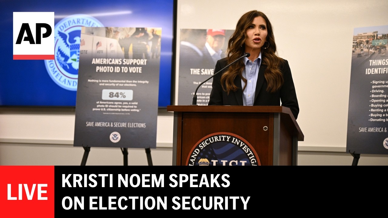 LIVE: Kristi Noem holds press conference on election security