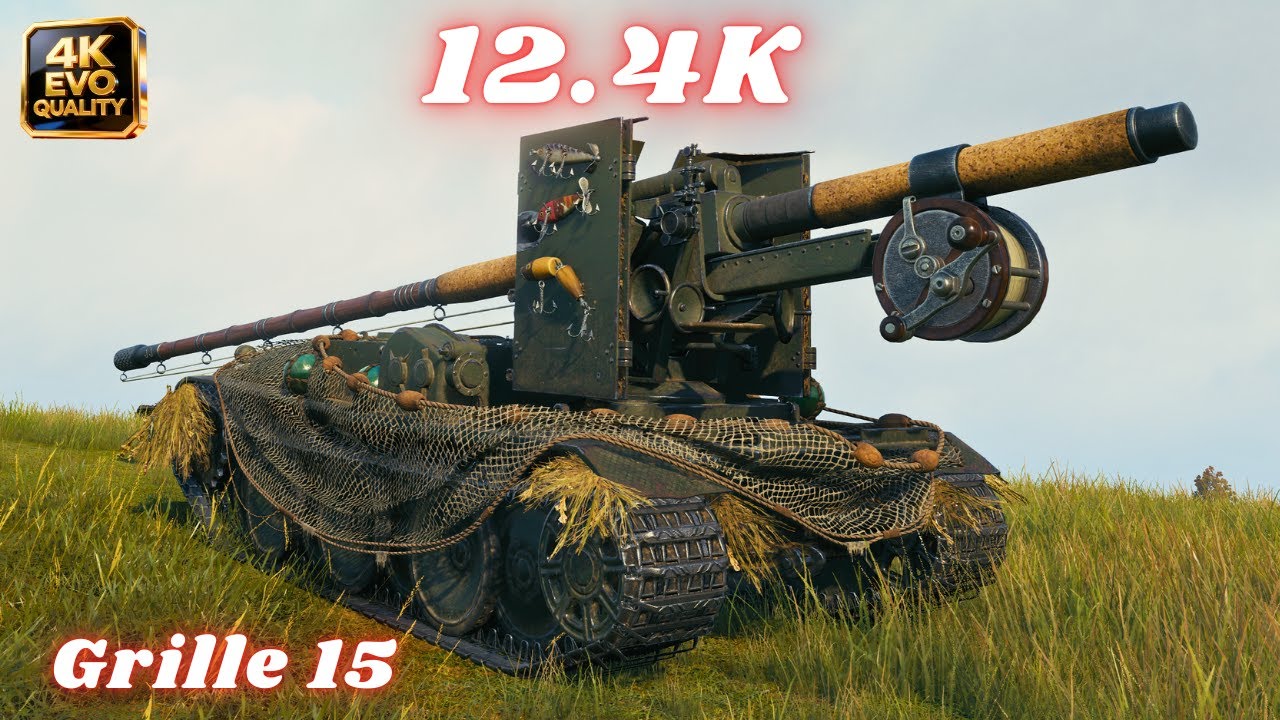 Grille 15  12.4K Damage 5 Kills (7x7) World of Tanks