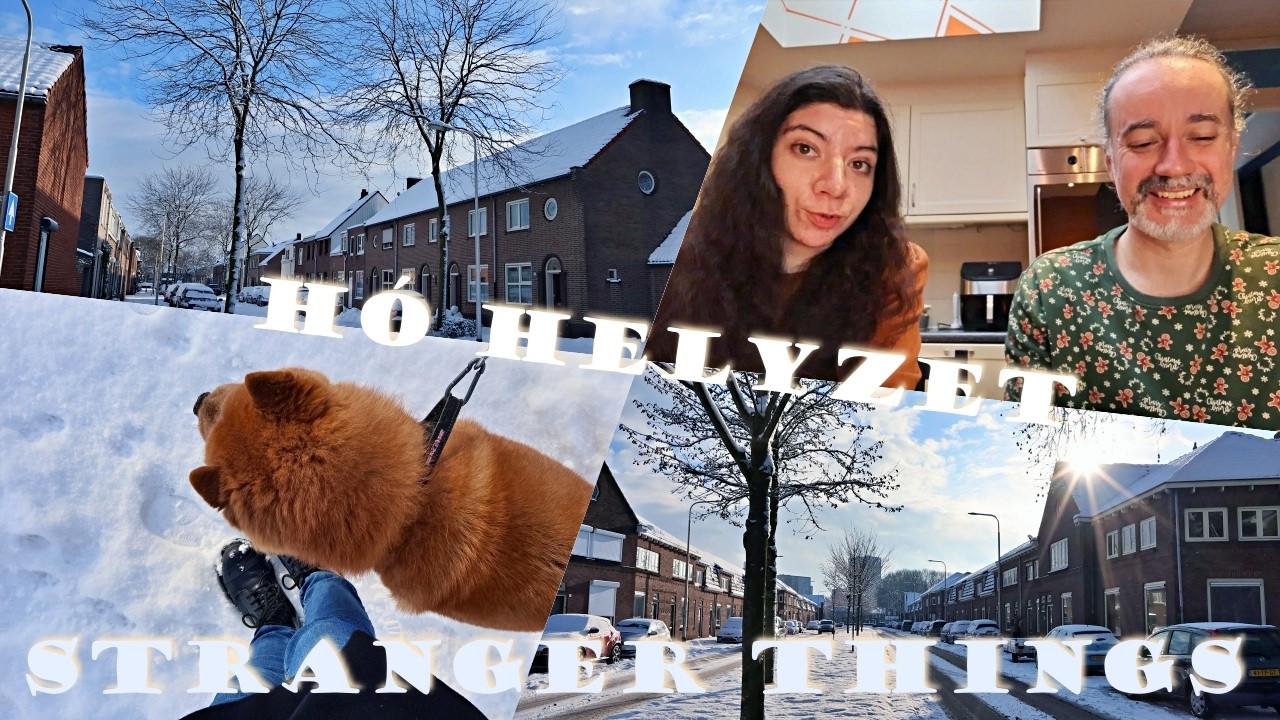 szilveszter: tábor tüzek az utcánkban🔥🧨| tél Hollandiában🌨️☃️| Stranger Things befezés | VLOG