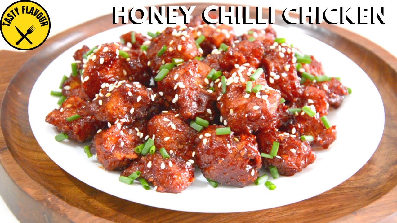 CRISPY HONEY CHILLI CHICKEN | HOW TO MAKE HONEY CHILLI CHICKEN | HONEY CHILLI CHICKEN RECIPE