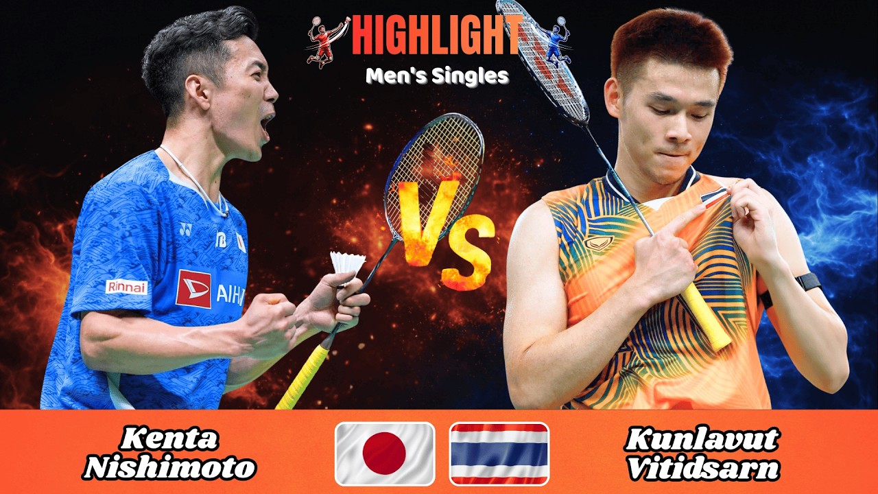 Men's Singles | Kenta Nishimoto (JPN) vs Kunlavut Vitidsarn (THA) | 💥 | Badminton 2026