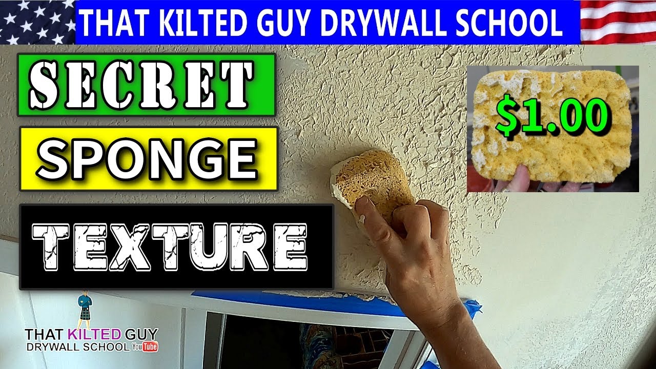 The Secret to Knockdown Texture with a Sponge!