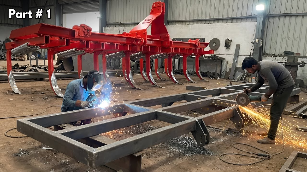 Welding A Massive Cultivator Frame | Step by Step Fabrication | Part 1