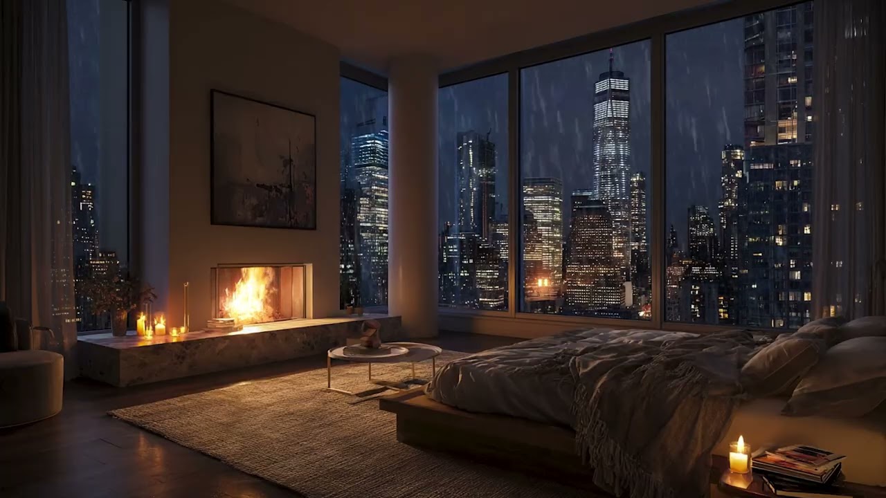 Rainy Piano Music at Night 🌙🎹 | Sleep Music, Stress Relief & Calm Mind