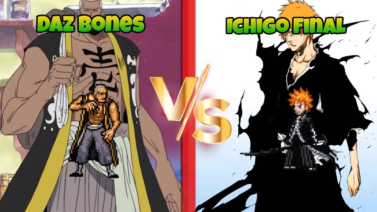 Jump Force MUGEN Daz Bones vs Ichigo Final