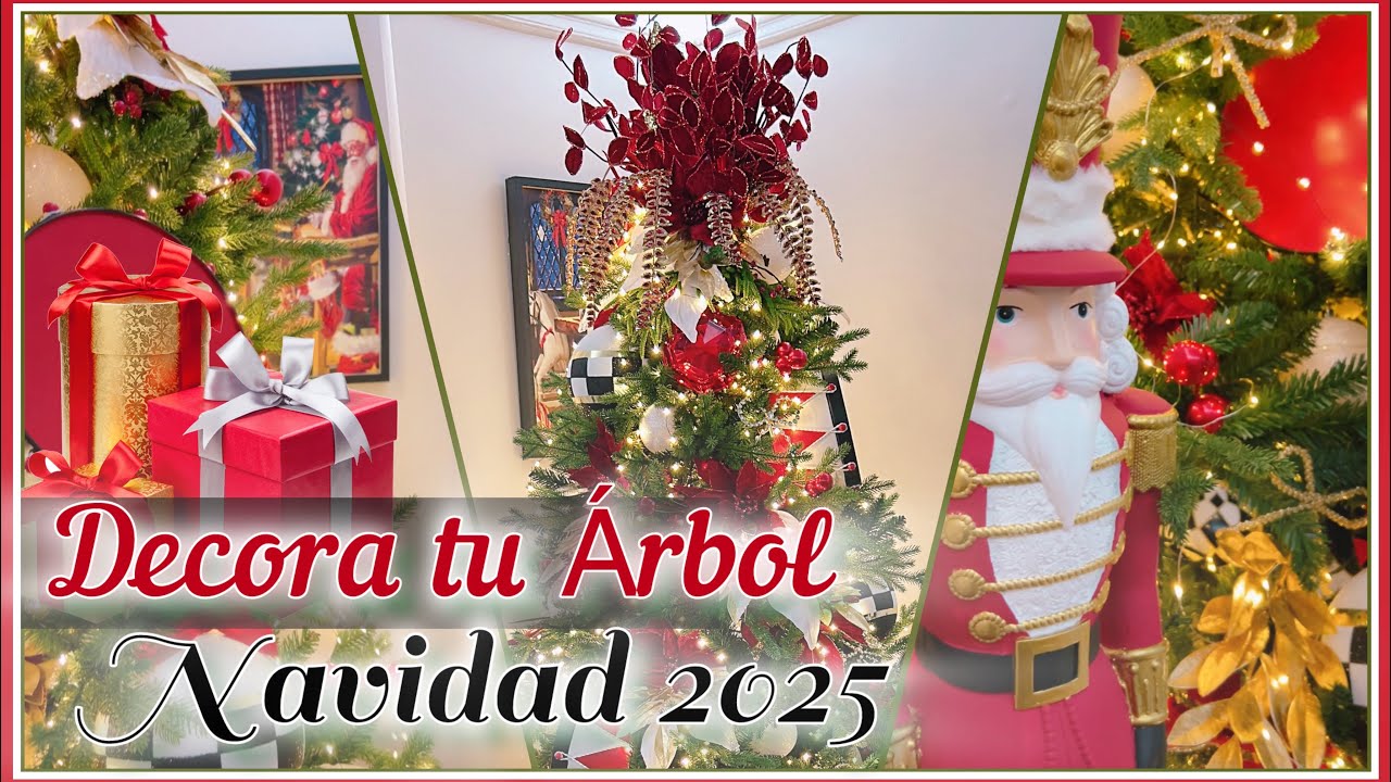 DECORA TU ARBOL, NAVIDAD 2025! Paso a paso CHRISTMAS TREE DECOR! Ideas para decorar en Navidad!
