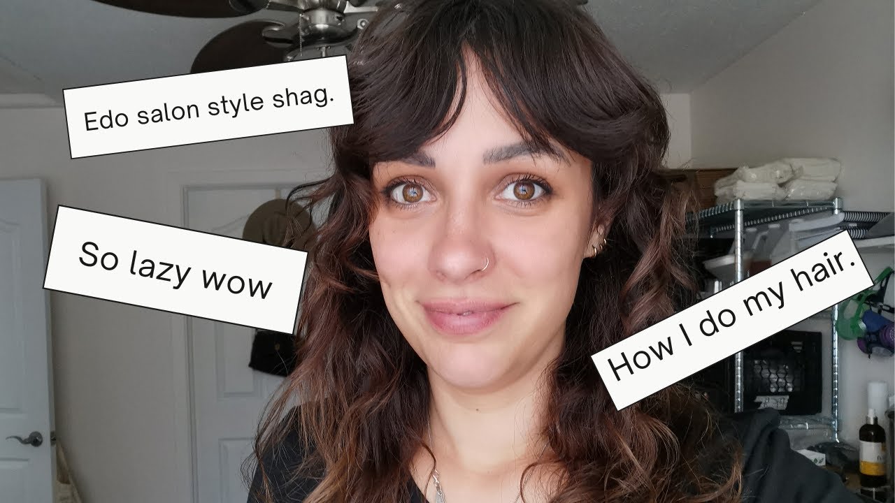 Simple Hair Routine!/ Wavy/Shaggy/Edo-Salon Style! | Stark
