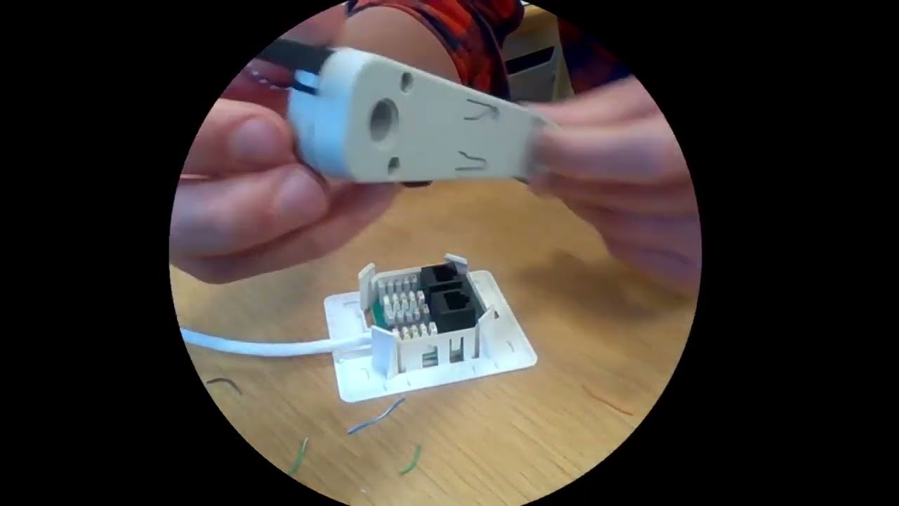 Kontaktera TP kabel med RJ45 uttag