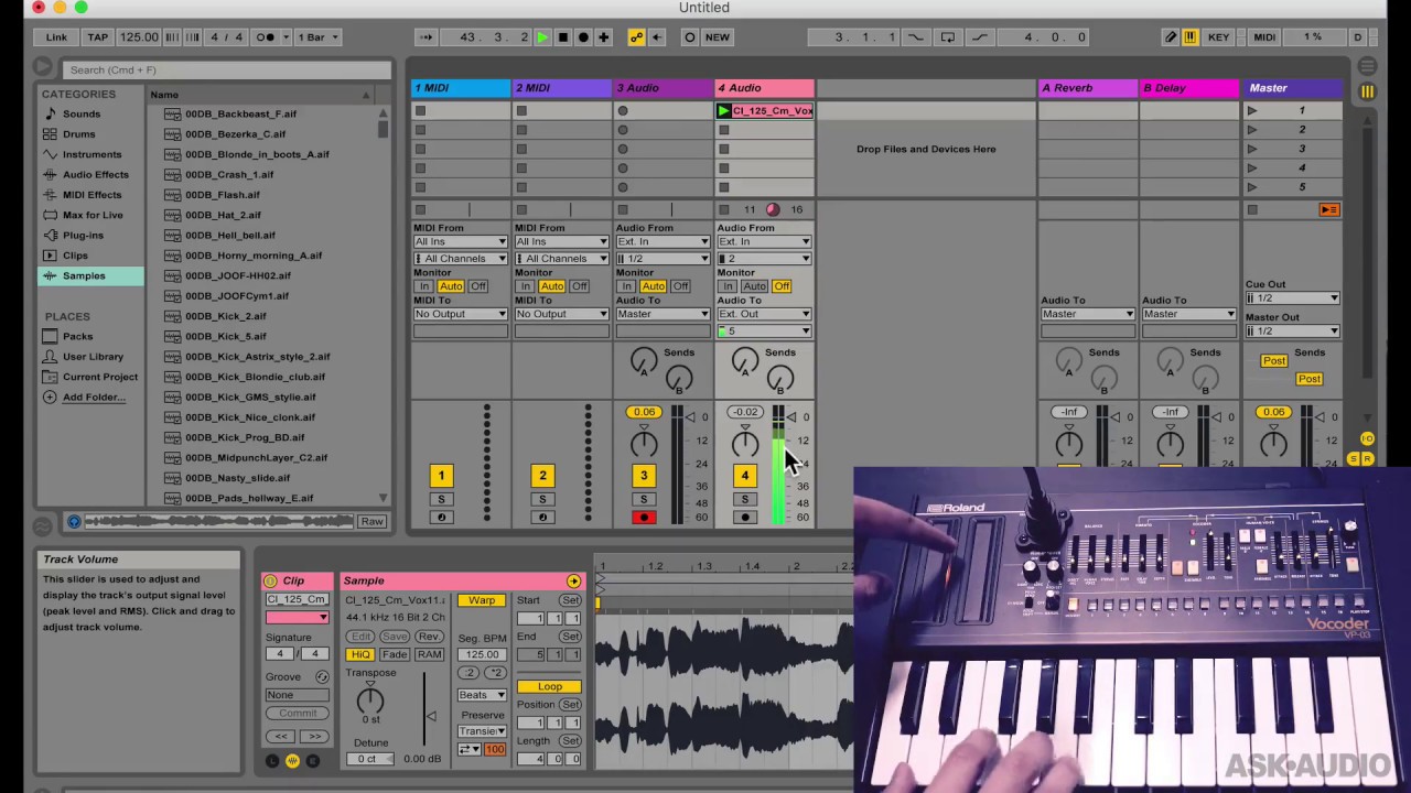 Using Roland VP-03 Vocoder with Ableton Live