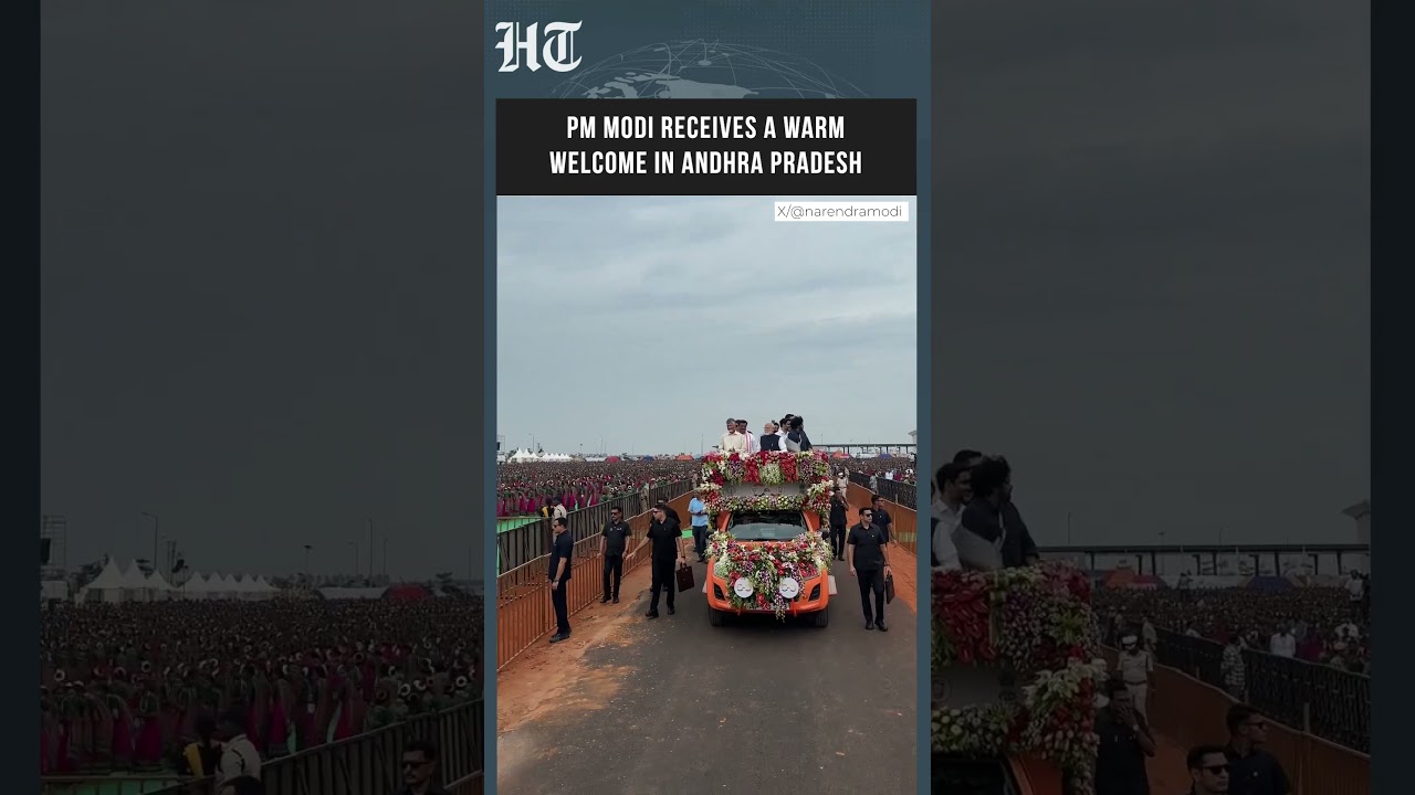 PM Modi Unveils Bhogapuram Airport, Rolls Out ₹17,900 Crore Infrastructure Projects | #shorts