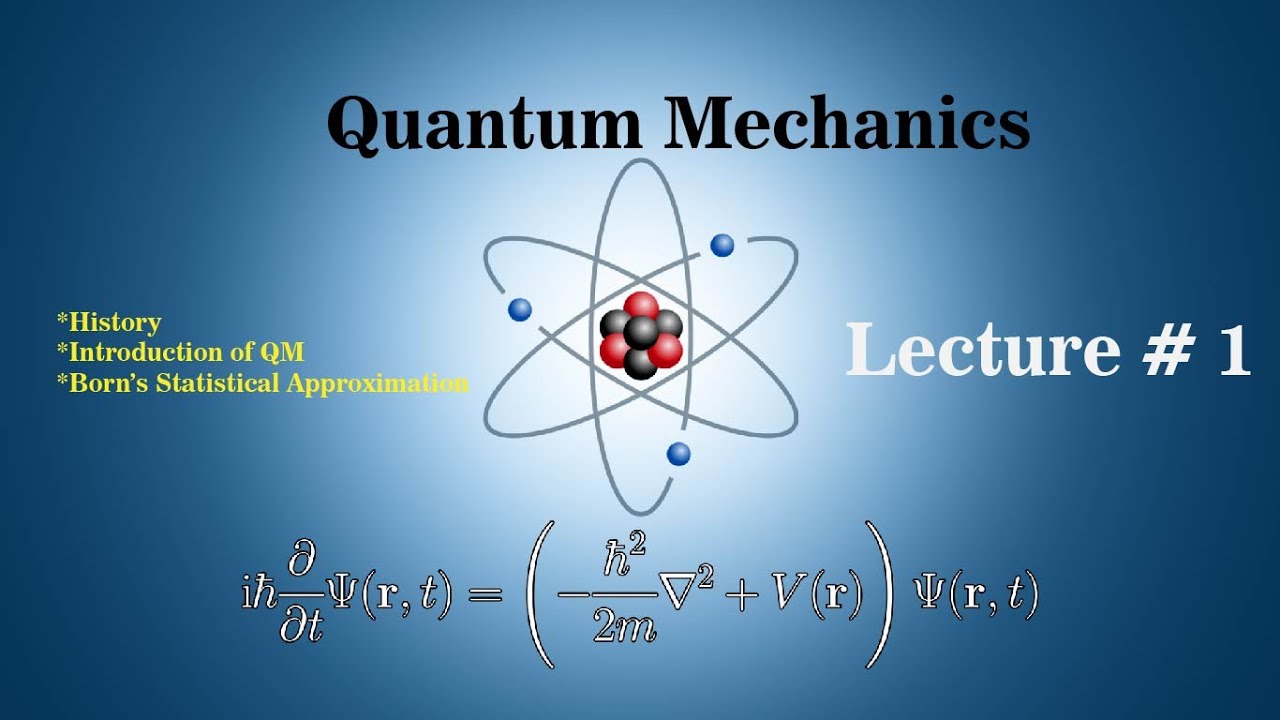 Lecture 1:Quantum Mechanics (History, Introduction & Born's Statistical interpretation)-Urdu & Hindi