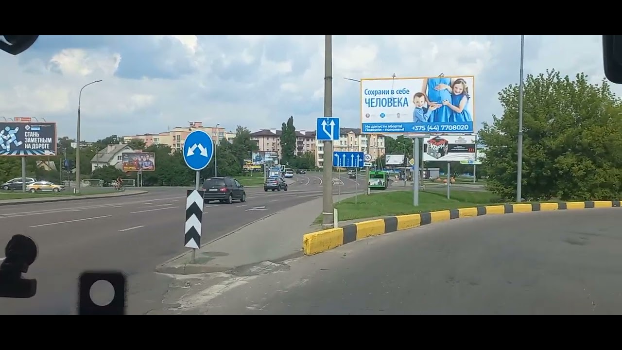 Электробусный маршрут номер 39Б //Газоаппарат - Калиновая - Газоаппарат//