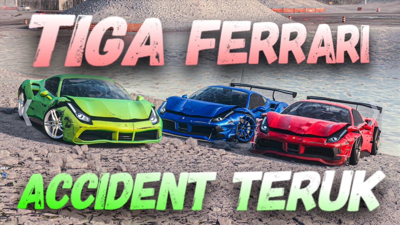 TIGA FERRARI ACCIDENT TERUK! - NFS HEAT! (Bahasa Malaysia)