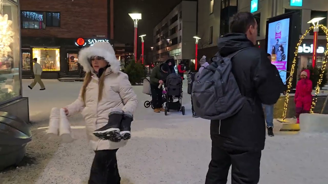 Lapland Rovaniemi Finland by Night