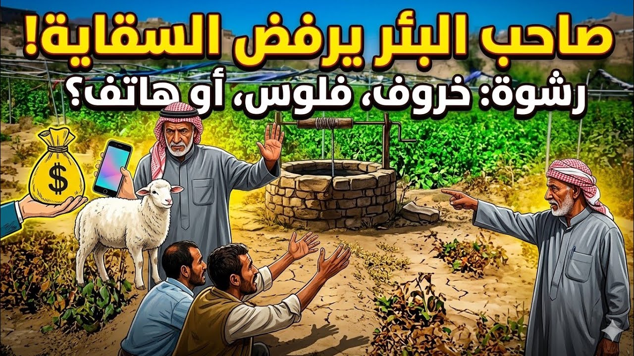 حكم القوي على الضعيف اصحاب آبار الماء