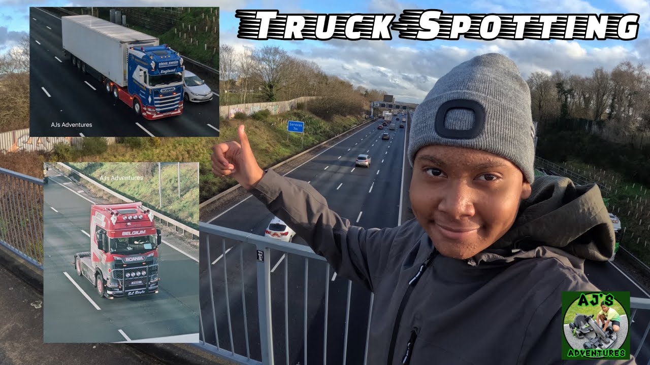 I HAD BY FAR THE BEST TIME TRUCKSPOTTING!! | #ajsadventures 
