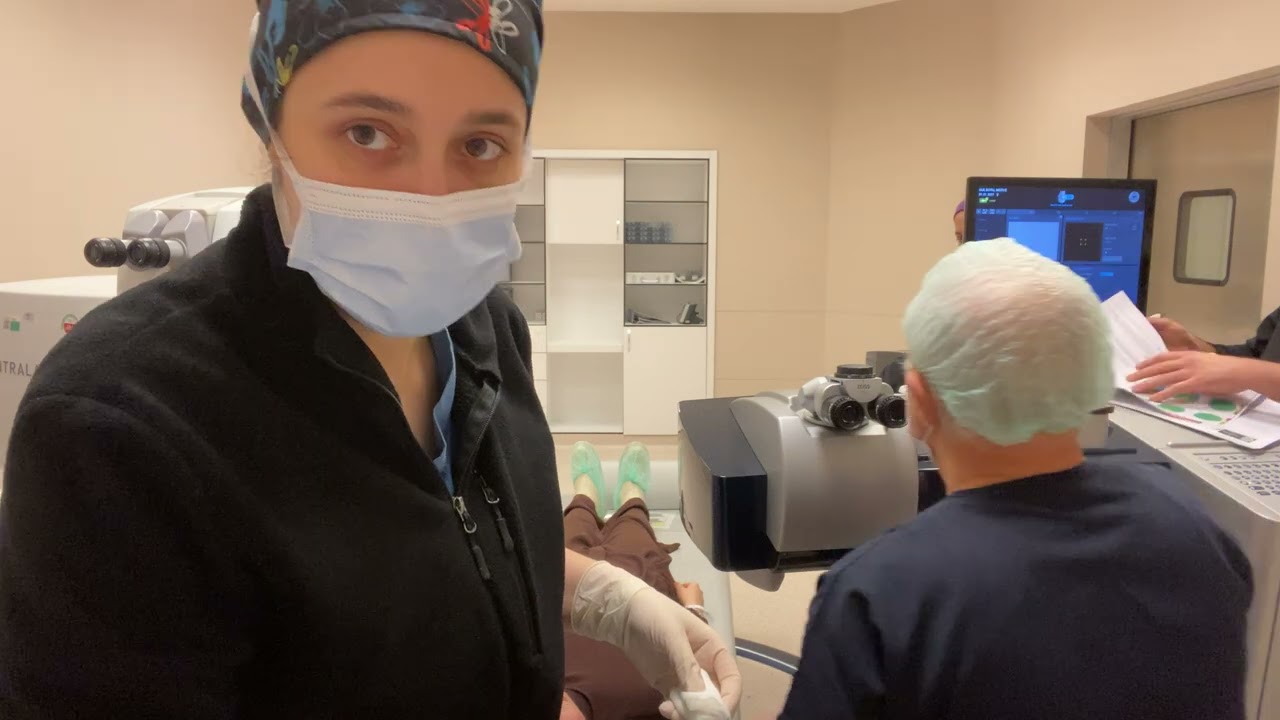 -5 derece Miyop astigmat lazer uygulaması