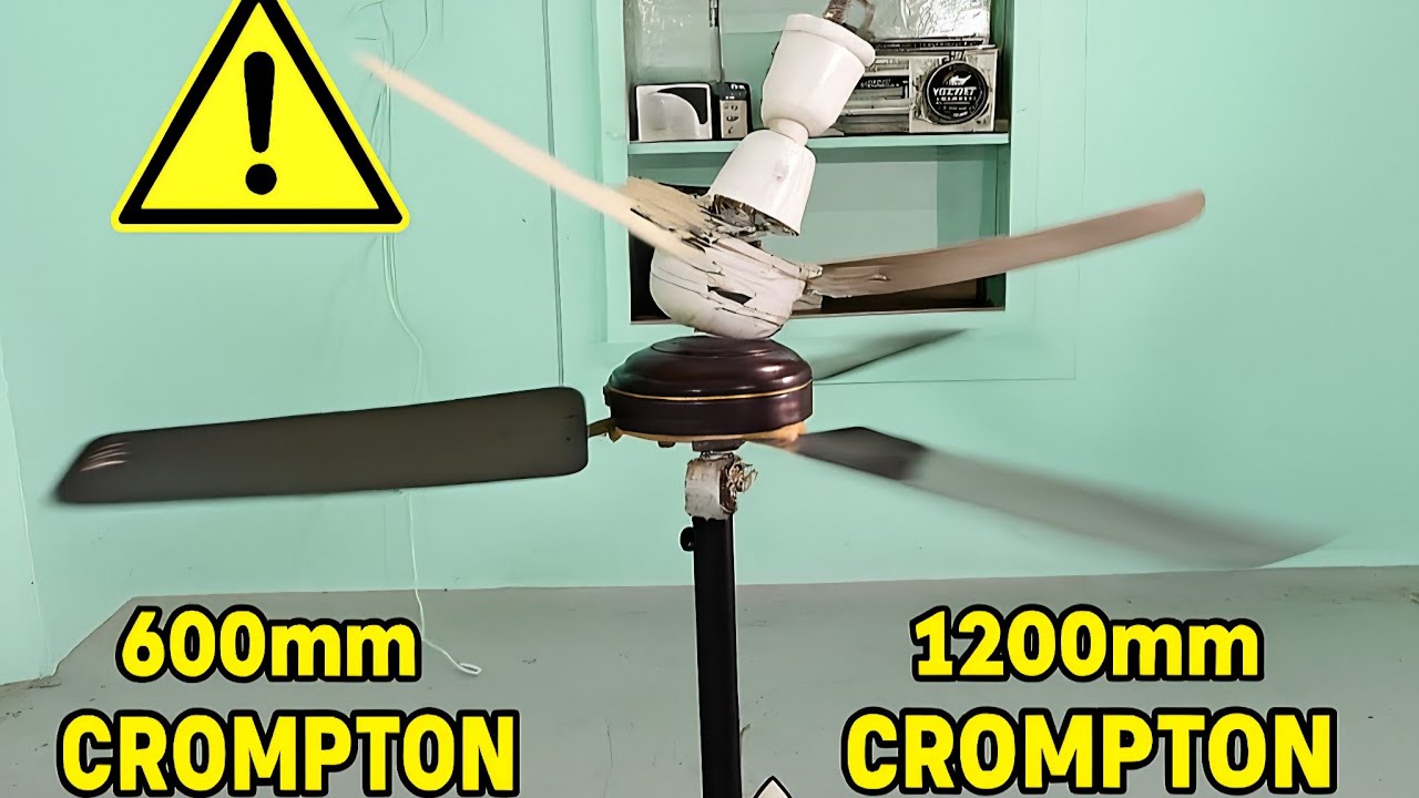 🌀 Fan vs Fan ⚡💥 Epic Collision! 😱 Crompton Greaves ⬇️ Falls on Crompton Parkinson 🛠️🔥