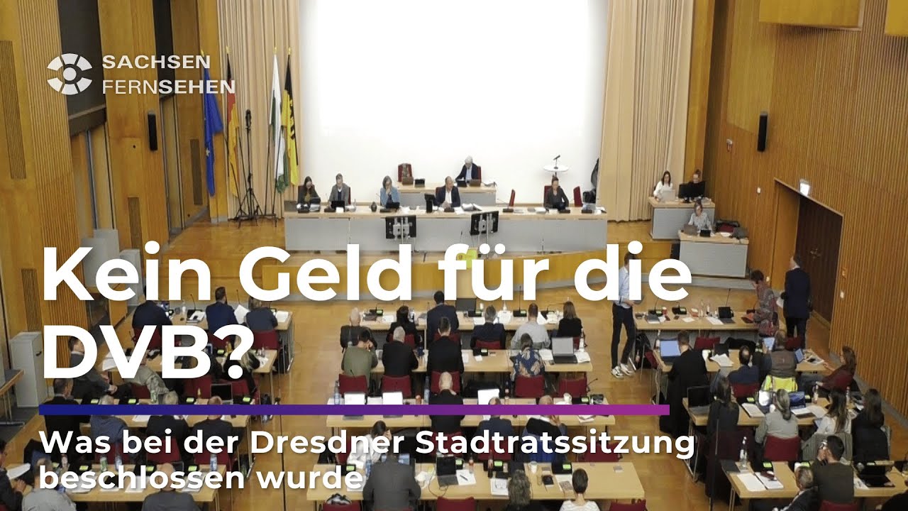 Geld für ÖPNV? Dresdens HAUSHALT 2025/26 steht fest! I Sachsen Fernsehen