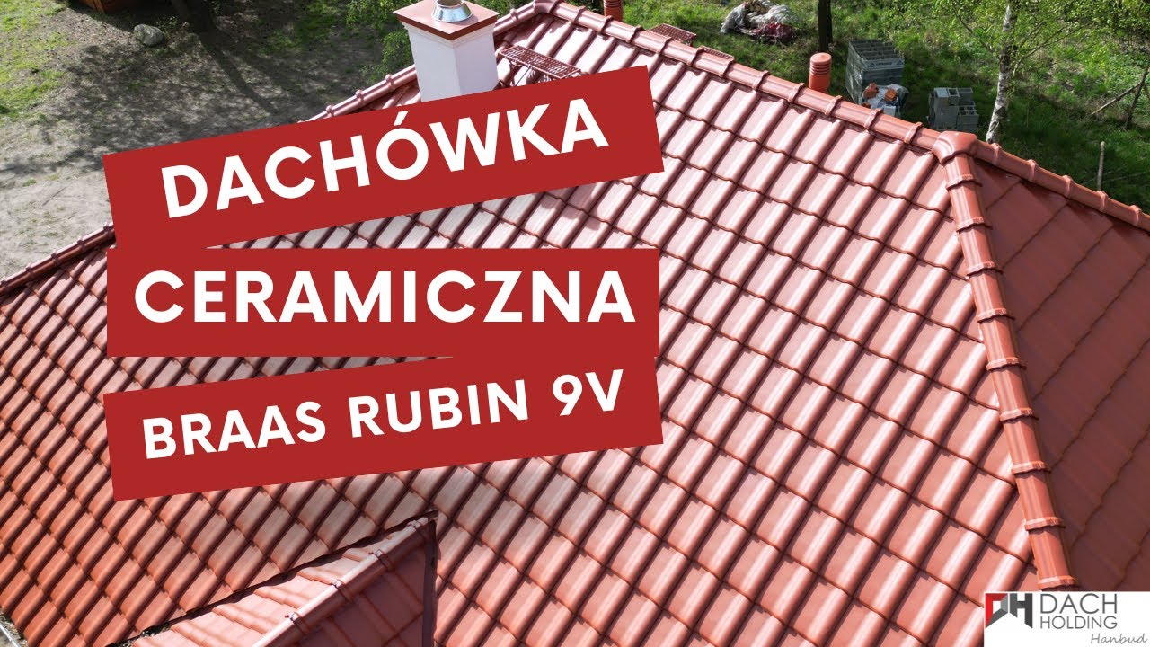 Dachówka ceramiczna Braas Rubin 9V w kolorze miedzianym