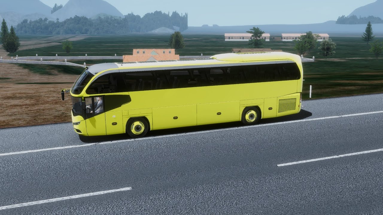 Yellow color bus 