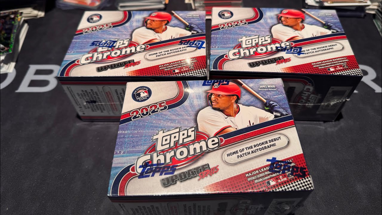 2015 Topps Chrome Update Blaster Rip - 2 numbered RC autos!