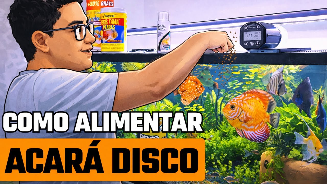 O Que Dar de Comer Para Acará-Disco? Melhor Ração: Pro Defence, D-50, Color Bits | Nortico Fish