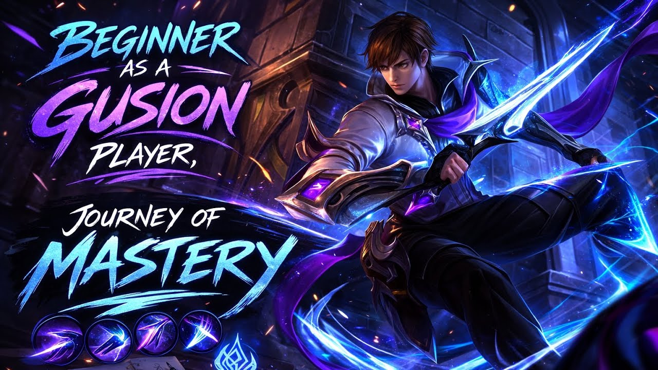 New player using gusion to play || pt - 1 || Journey of Mastery.  Moba legend 5v5 gameplay 