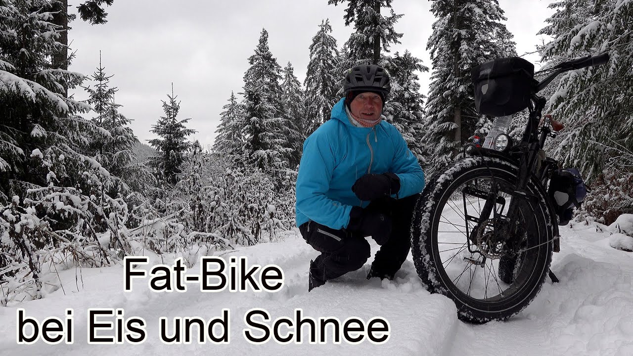 E-Fatbike bei Eis und Schnee