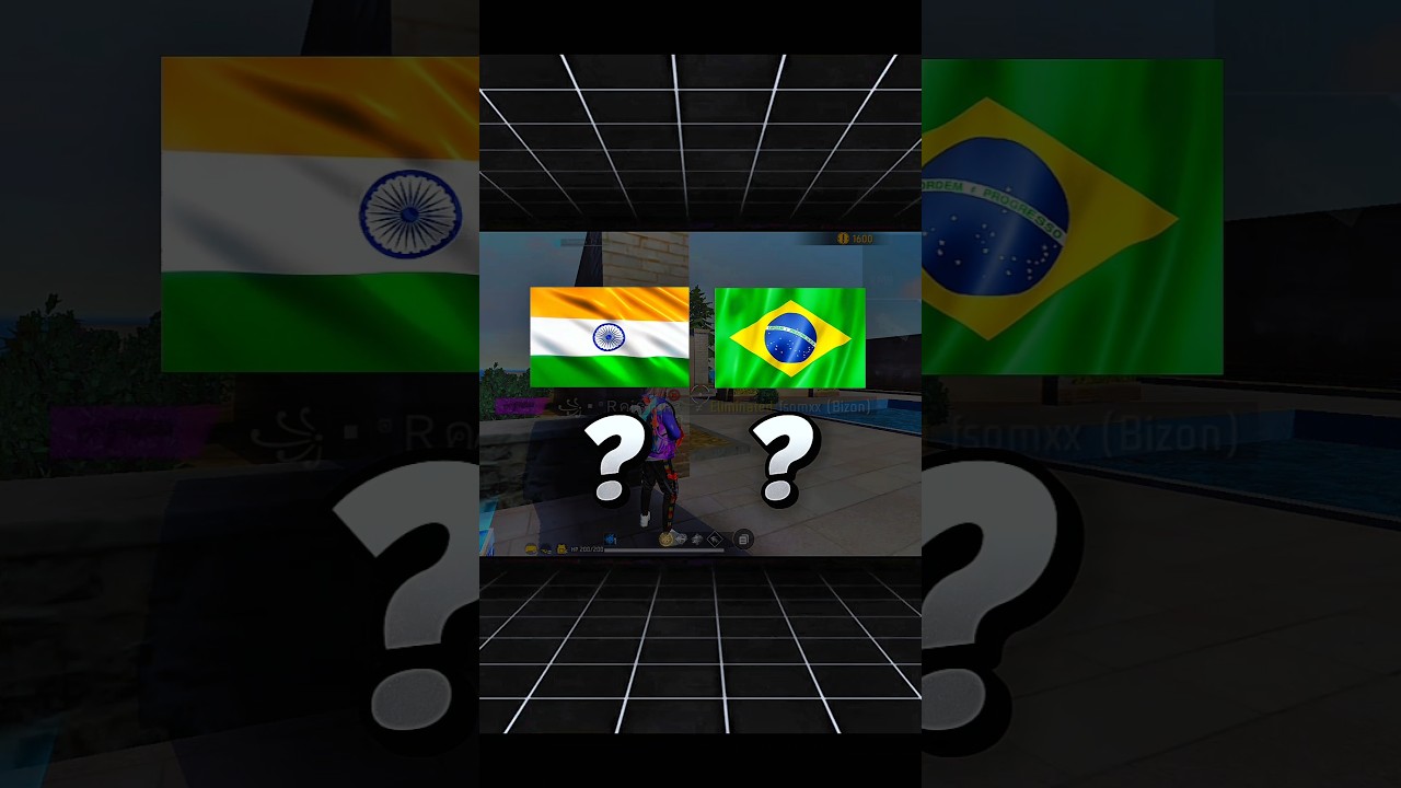 Biggest Difference. 🇮🇳 India Server & 🇧🇷 Brazil Server 💔😢 || #freefire #trending #viralvideo