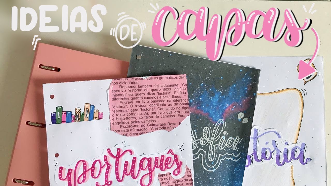 ORGANIZANDO MEU FICHÁRIO| fazendo as capas do meu fichário/caderno