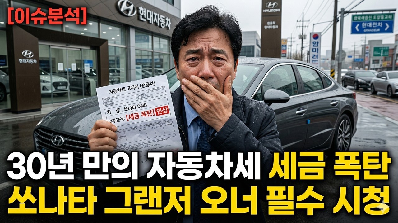 2026년 7월부터, 30년 만에 바뀌는 자동차세&hellip; 중형차 오너 직격, 쏘나타&middot;그랜저 오너, 매년 15만원 진실
