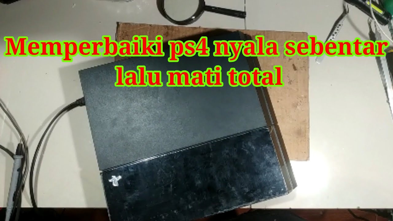 PS4 FAT nyala biru sebentar lalu mati total