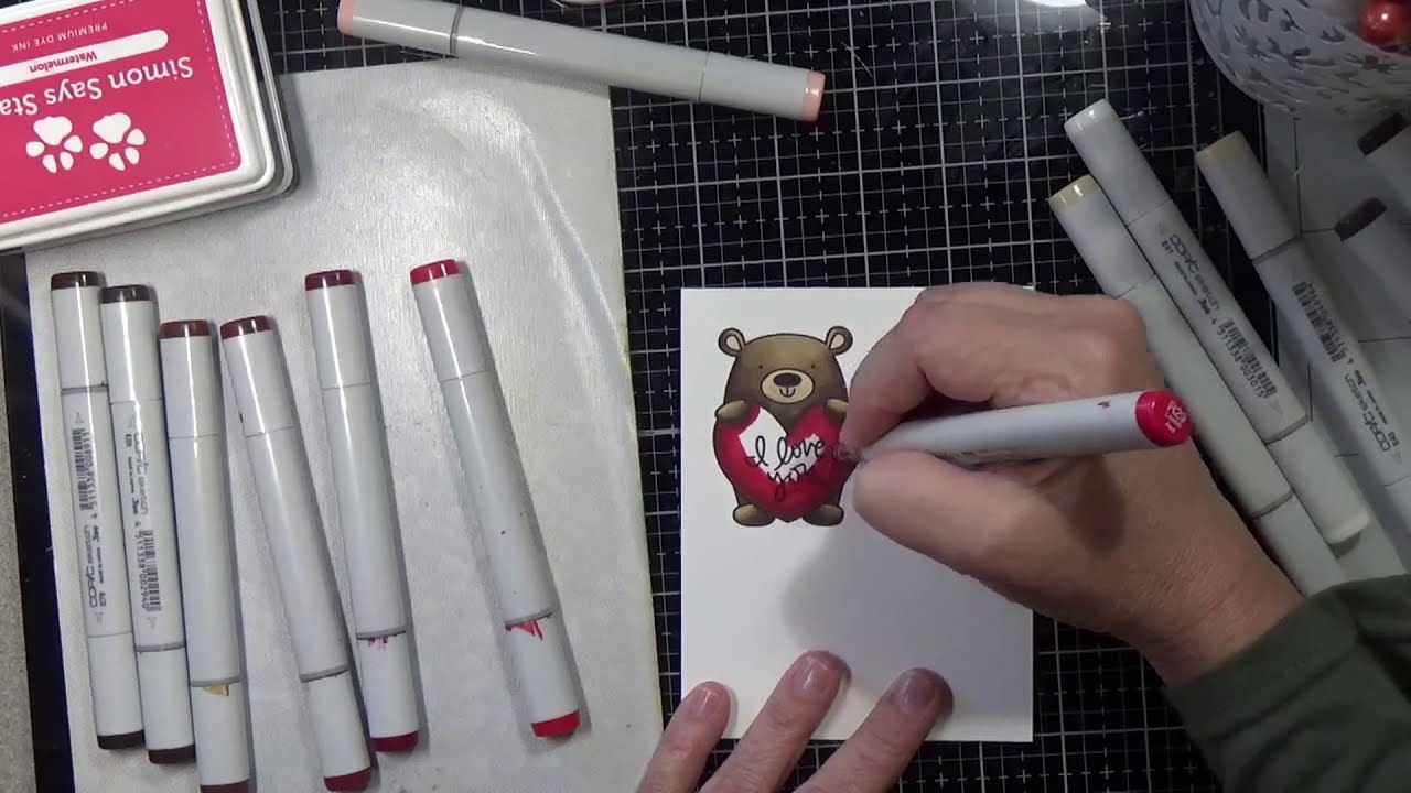 Simon Says Stamp February 2021 Card Kit Love You Beary Much | Unboxing | 6 projects