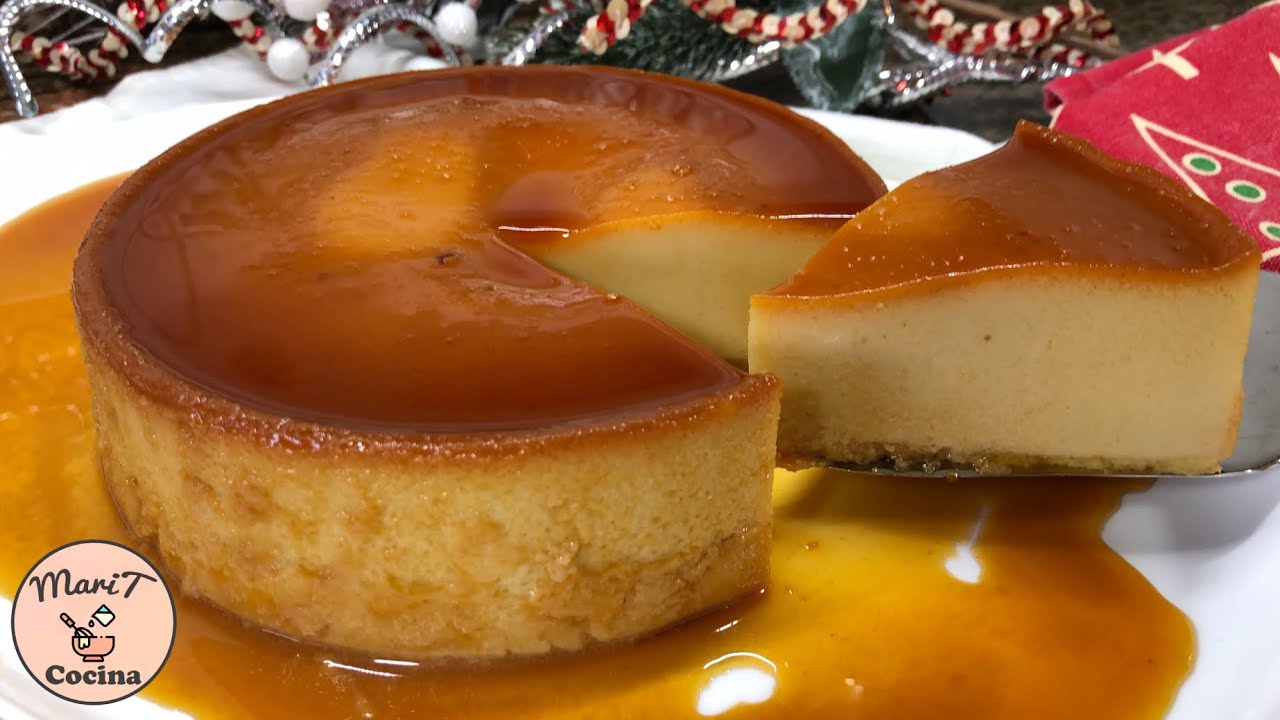 ¡POSTRE PARA NAVIDAD EN MINUTOS! Flan de Turrón Se Derrite en Boca Solo 4 Ingredientes | MariTCocina