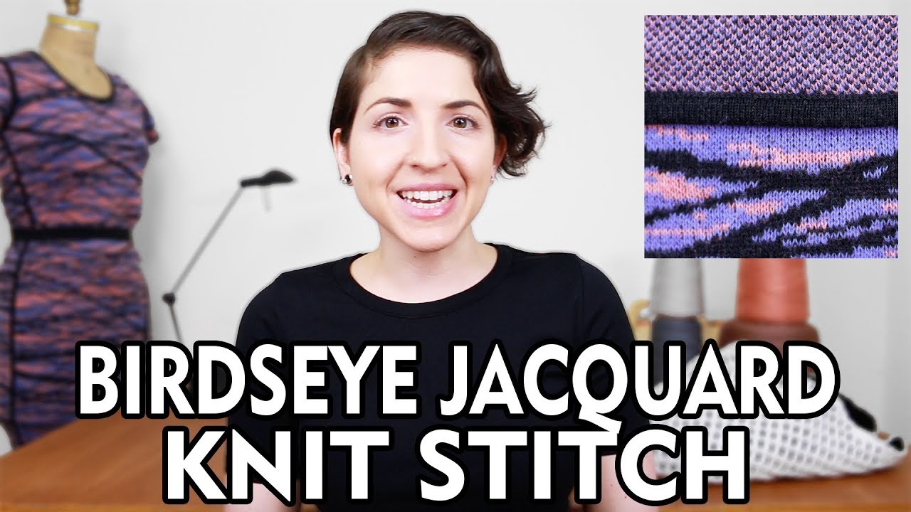 Birdseye Jacquard Knit Stitch - Fashion Design