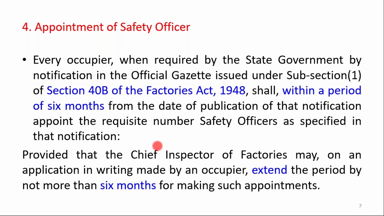 THE MAHARASHTRA SAFETY OFFICER'S DUTIES, QUALIFICATIONS AND CONDITIONS OF SERVICE RULE,1982