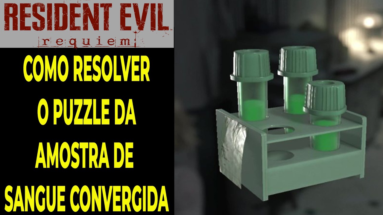 Re9 &ndash; Resident Evil Requiem - Como Resolver o Puzzle da Amostra de Sangue Convergida F&aacute;cil