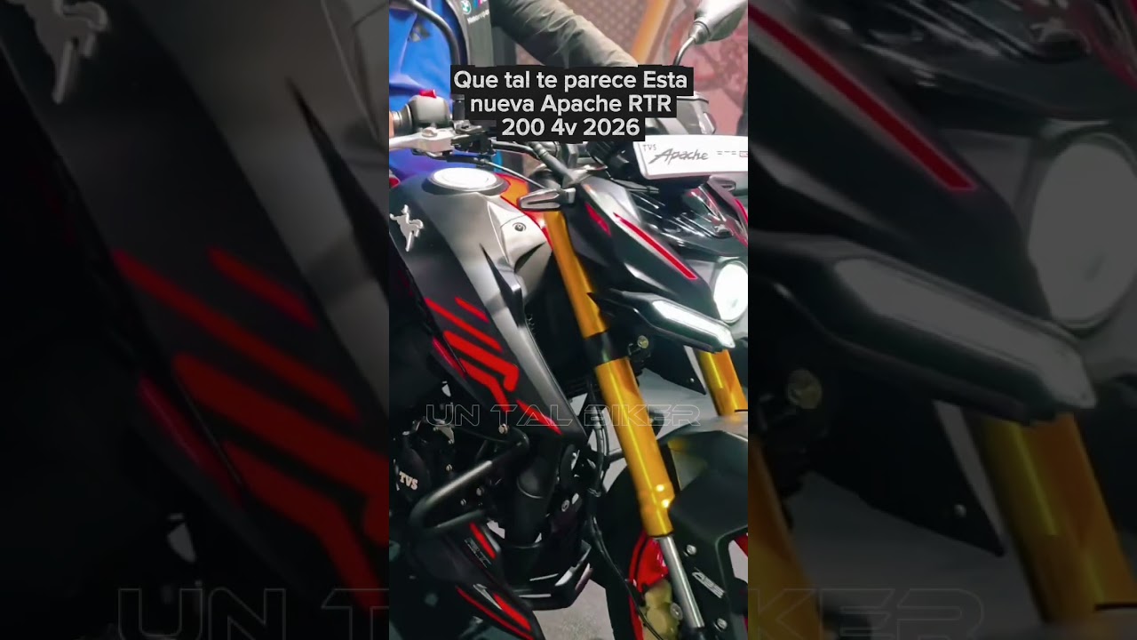 ‼️NUEVA TVS Apache RTR 200 4v🔥2026 #motorcycle #parati #tvs #tvsapache1604v