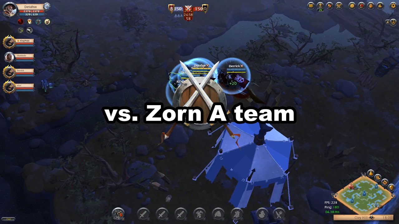 GvG highlights #1! 4 GvGs from 13.09.2017! Albion Online