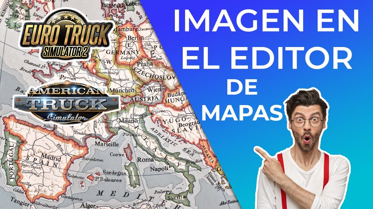 ATS y ETS2 fondo en el editor de mapas 1.38