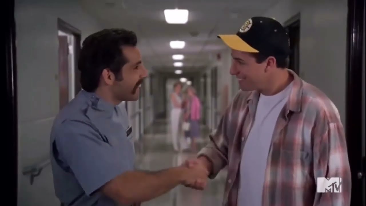 Happy Gilmore Deleted Scene: Hal gets thrown out a window by Gilmore (restoration)
