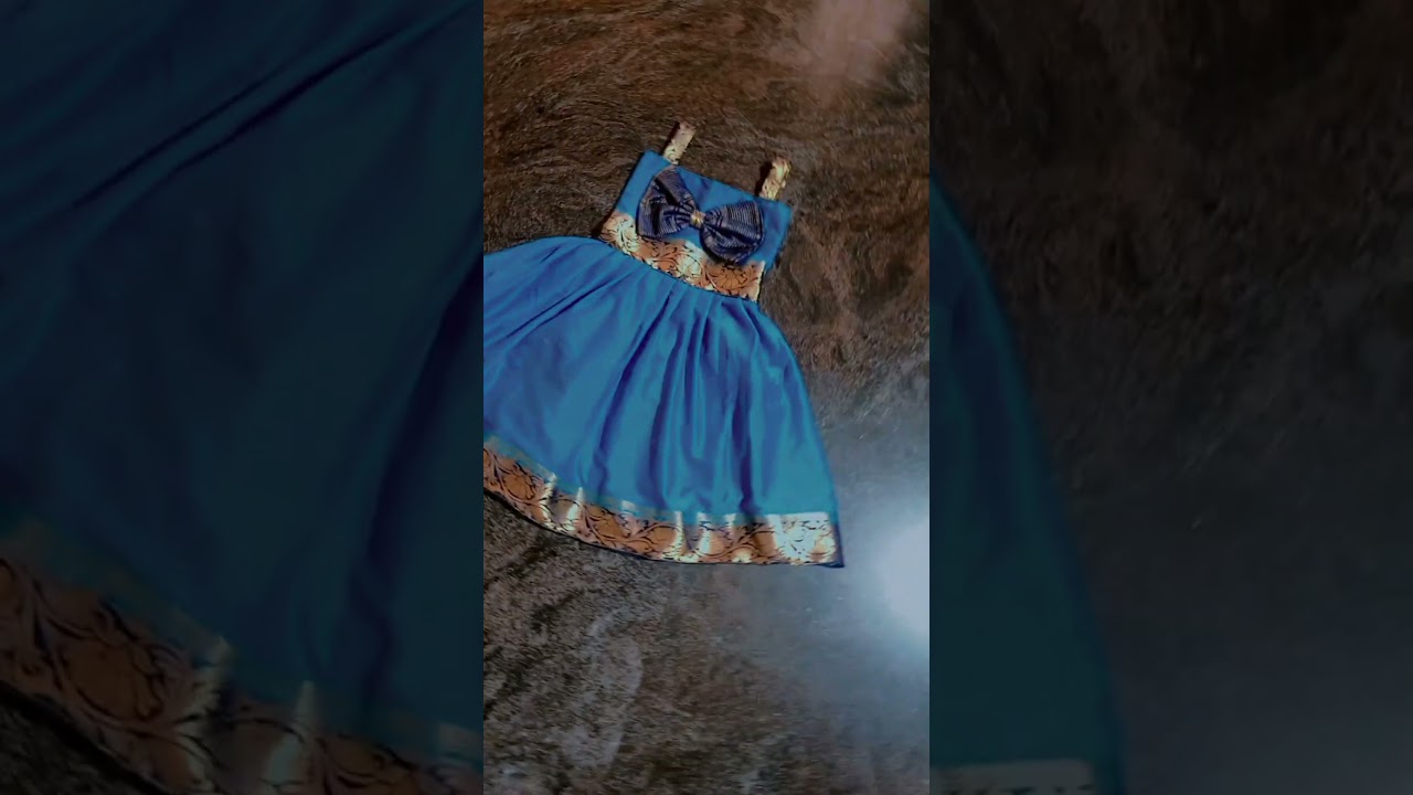 #fashion zone #costomized baby frock with your old saree 🤍 Converted to new frock ORDER NOW