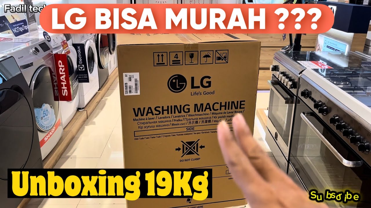 Unboxing LG T2519VBTB MESIN CUCI BESAR 