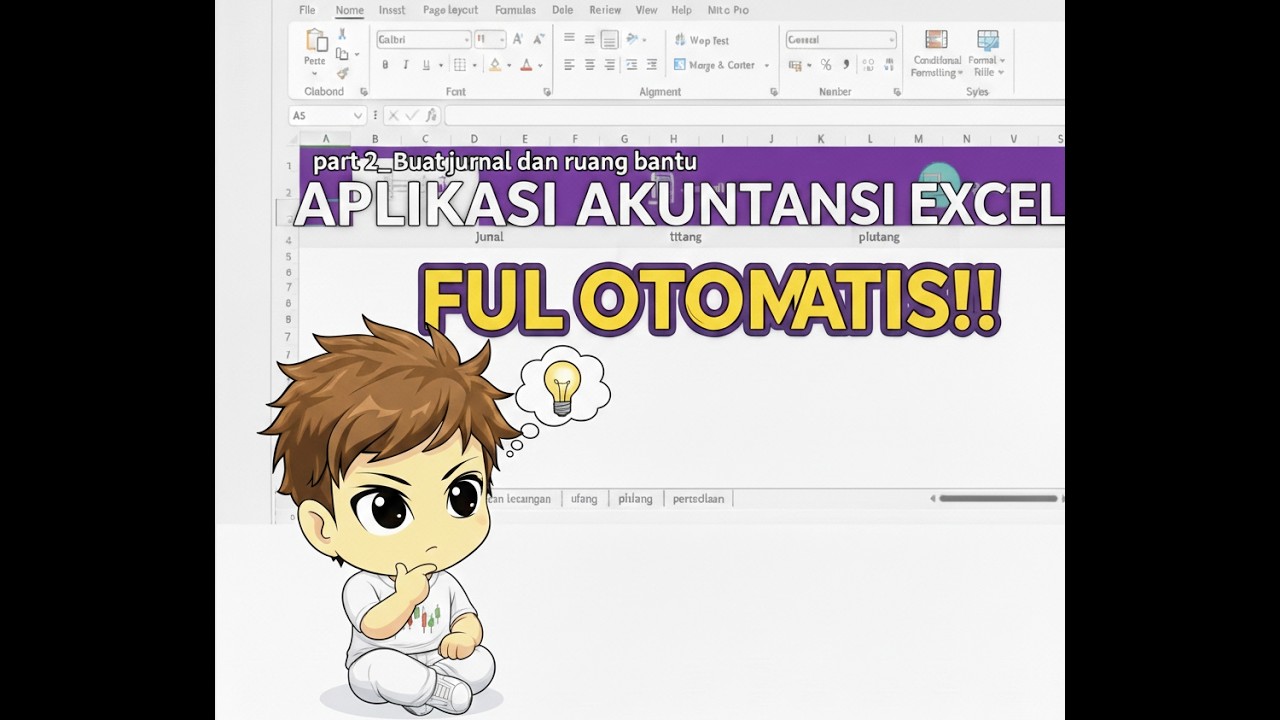 Cara buat Aplikasi akuntansi di MS Excel_Part 2 (jurnal dan ruang bantu)