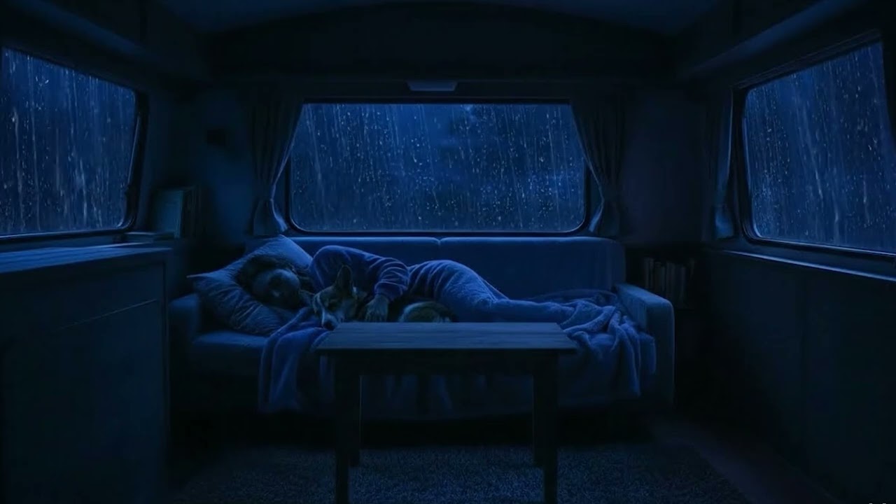 Fall Asleep Fast with Rain Sounds in a Cozy Truck | 3 Hours