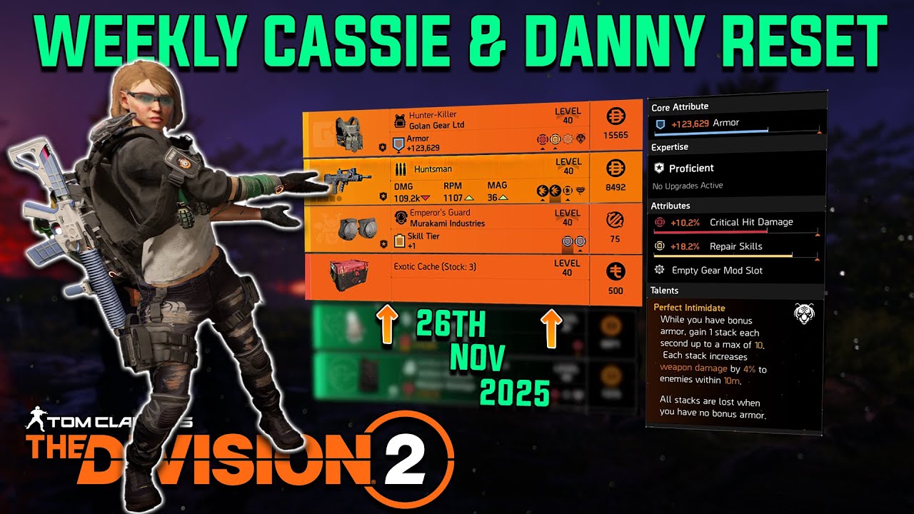 The Division 2 | WEEKLY CASSIE & DANNY RESET Y7S2.3 | November 26th 2025