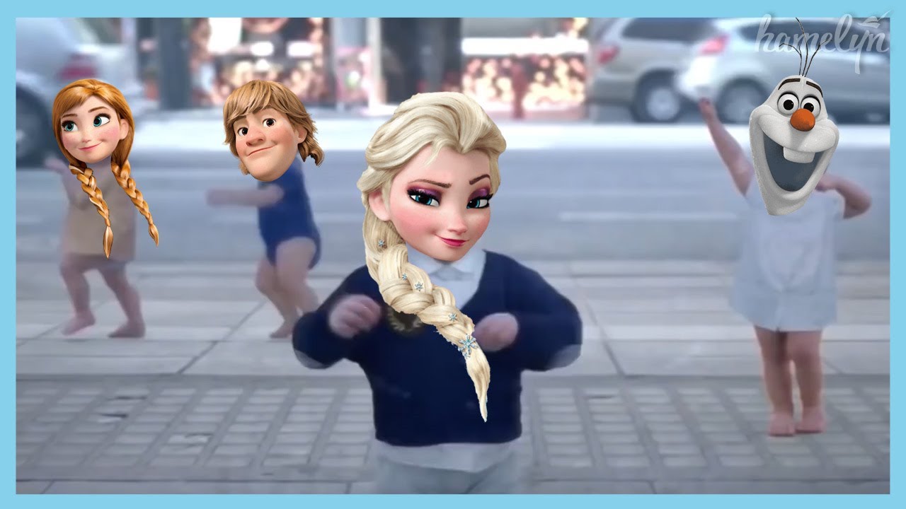 Elsa Anna Olaf - Frozen Baby Dance - Coffin Dance Meme Song Astronomia (COVER)