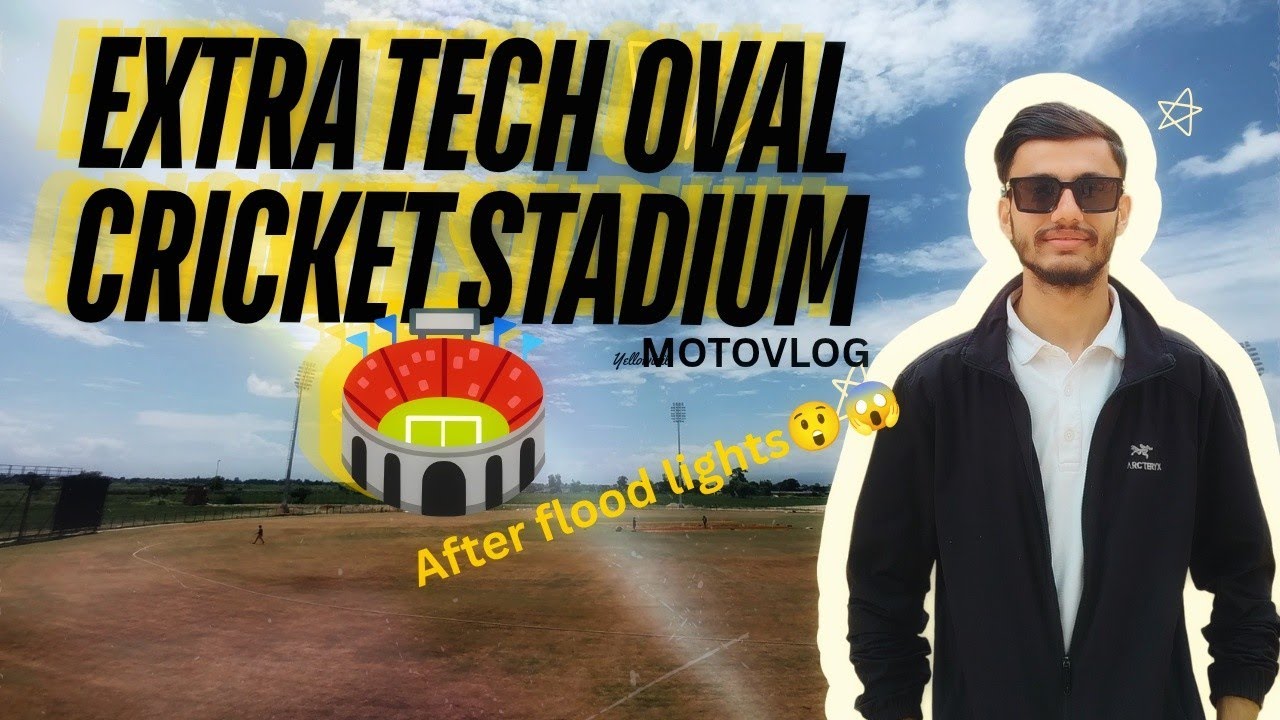 Extratech oval cricket ground visit || flood light paxi ko ground ko awastha 😍 #cricketground